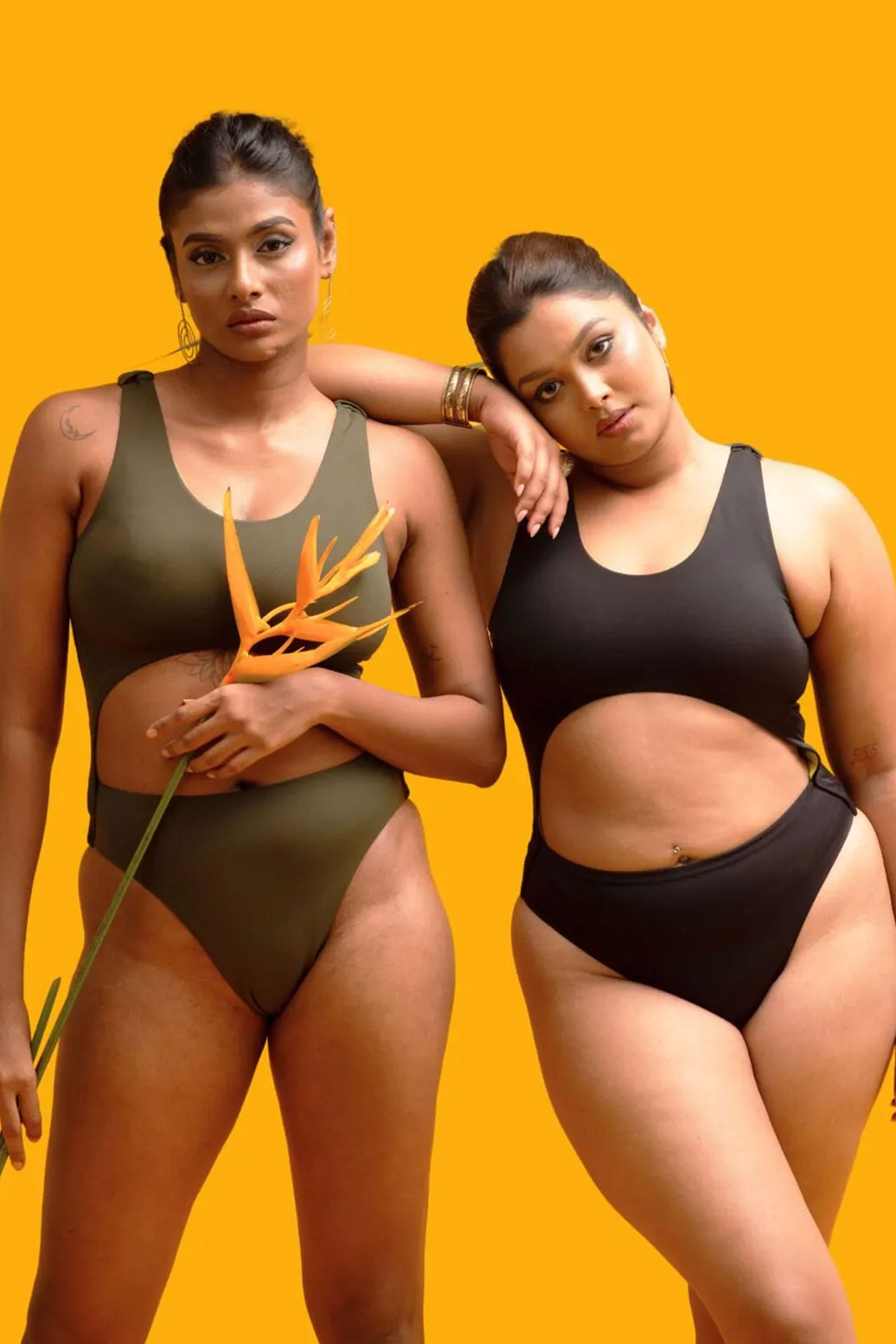 Front Cut out Swimsuit