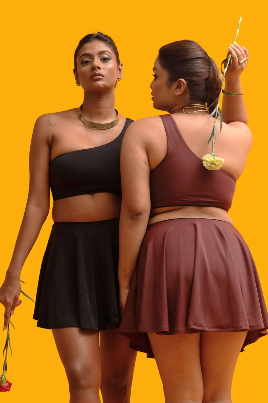 One Shoulder Swim Top