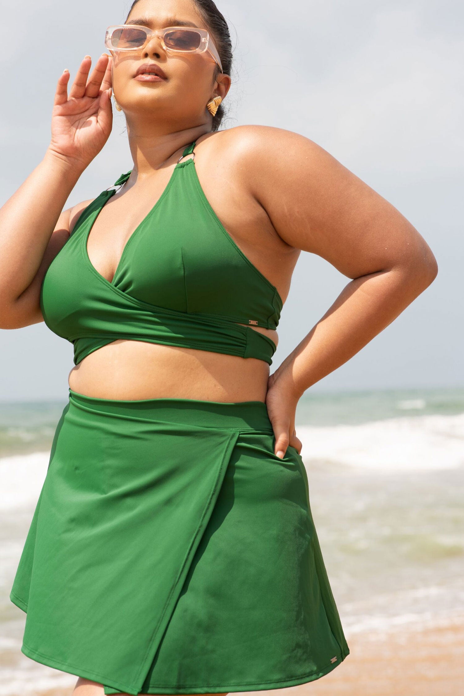 Criss Cross Tri Bikini Top