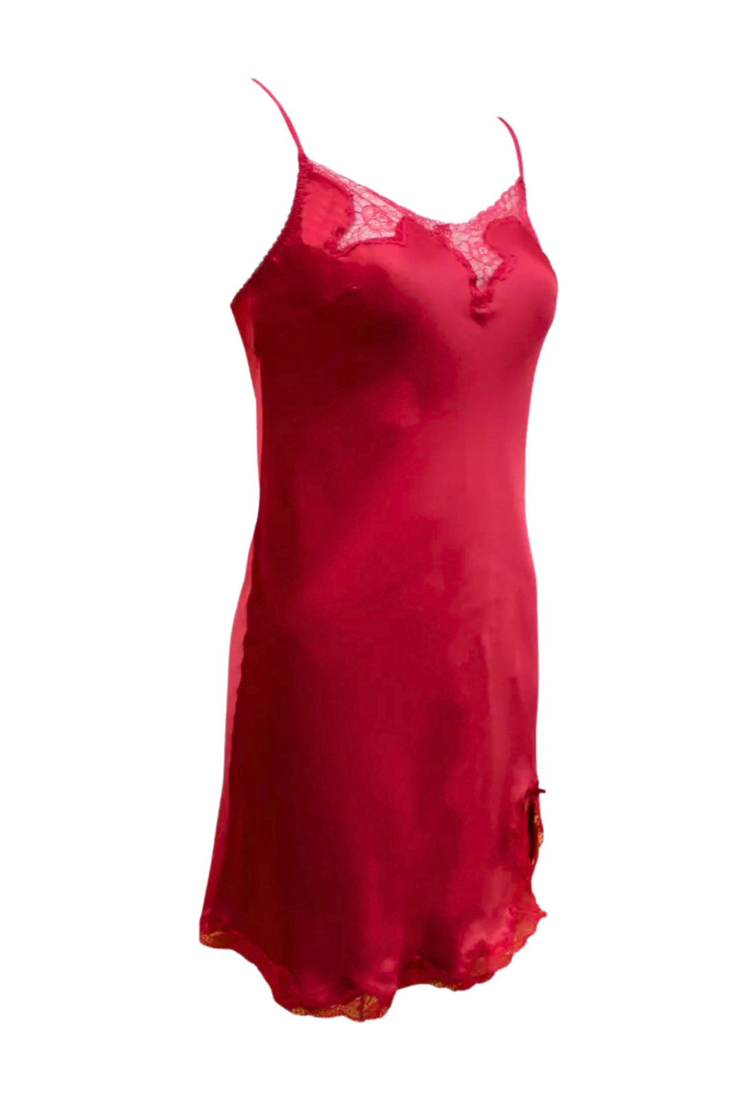 Satin slip with Trim Lace