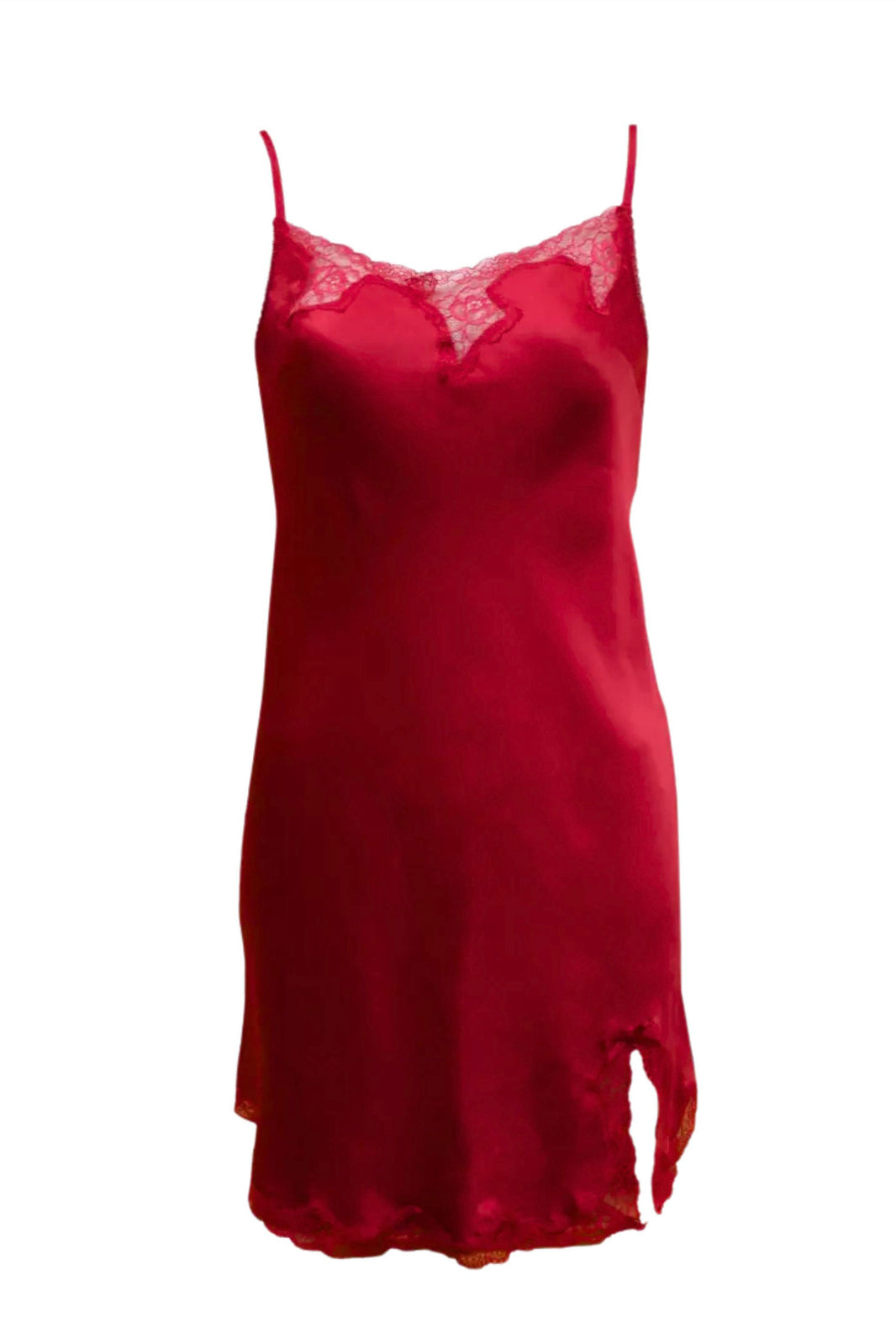 Satin slip with Trim Lace