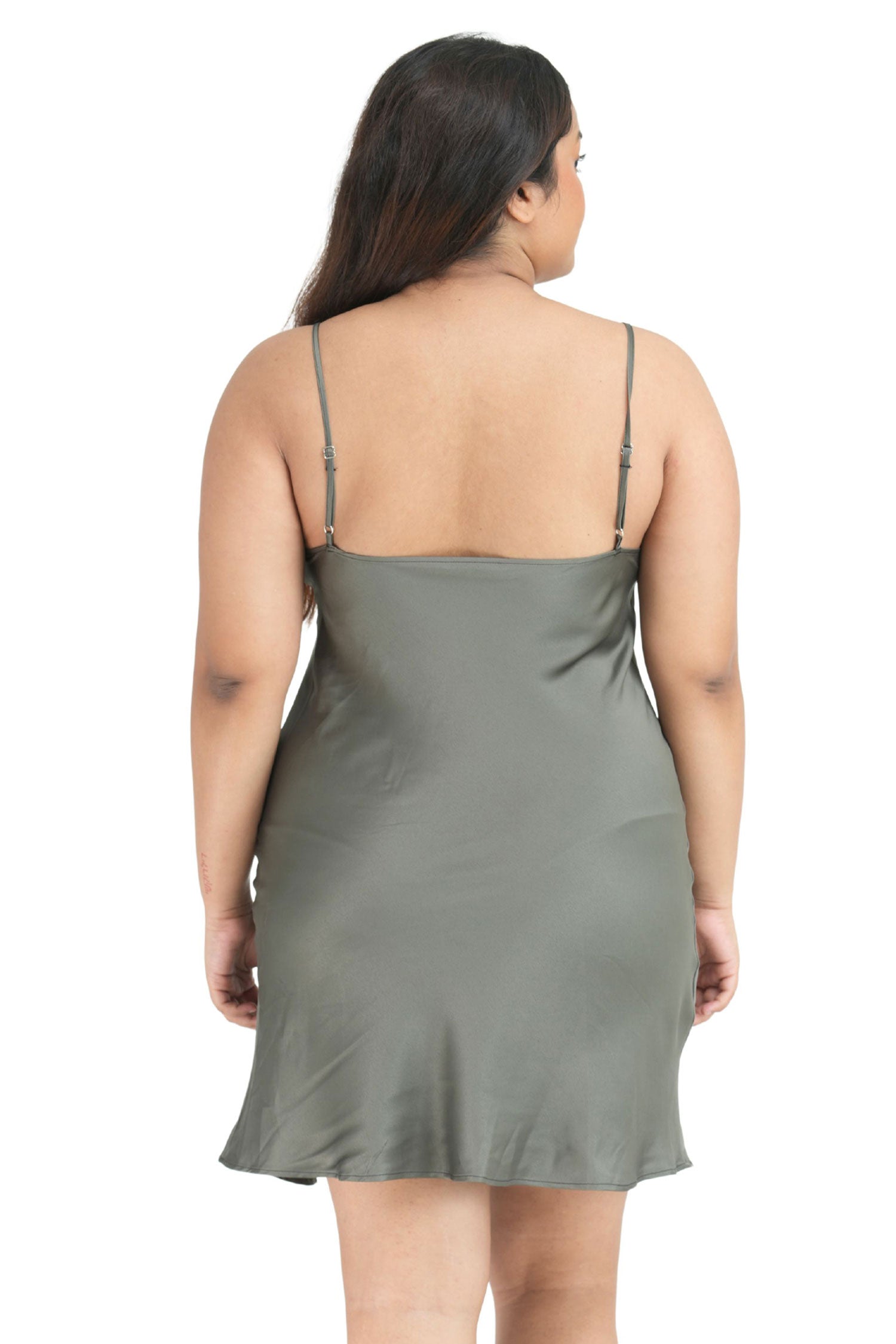 Satin Slip with Trim Lace
